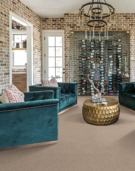 installed carpet flooring in home